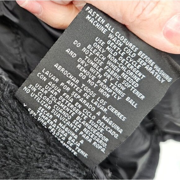 32 Degree Heat Down Puffer Jacket Sz S Black Ligtweight Full Zip Velour Pockets - Picture 10 of 11